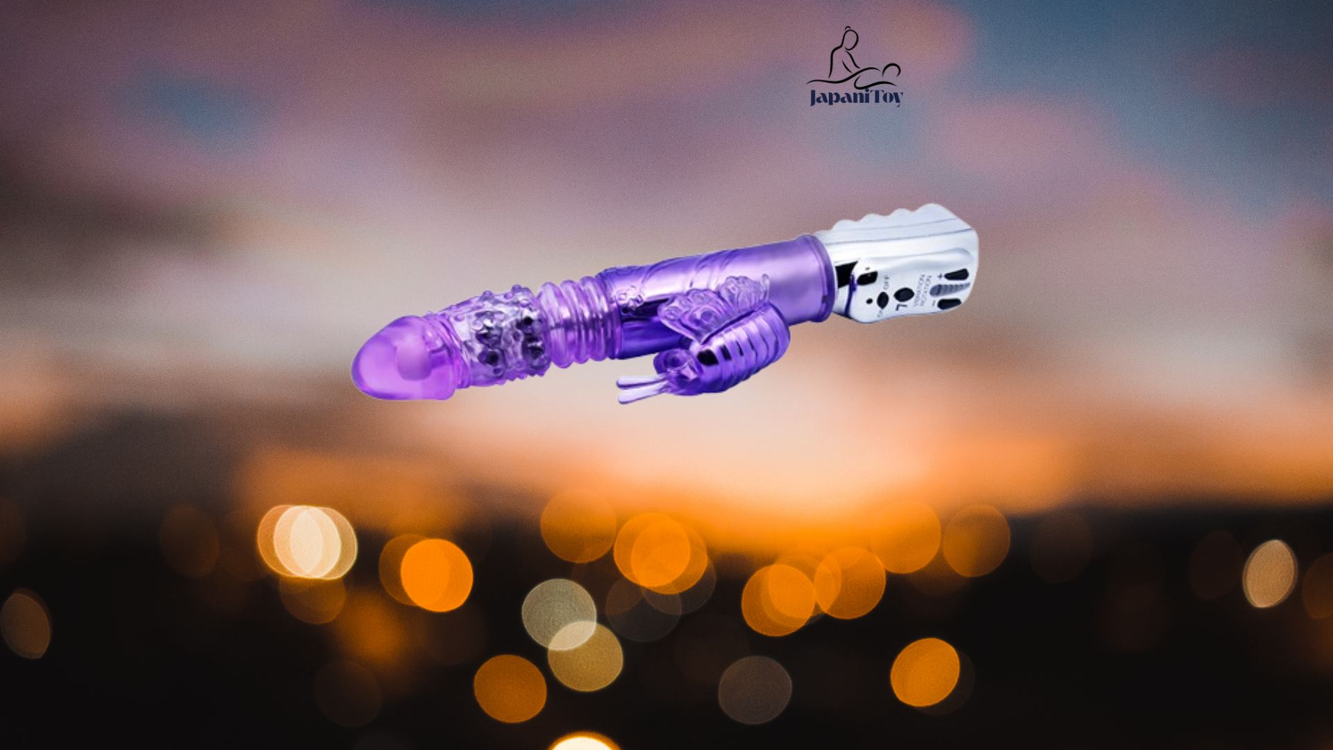 Girthy Rabbit Vibrator with Swirling Beads - Image 2