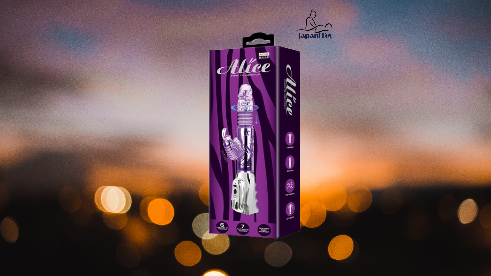 Girthy Rabbit Vibrator with Swirling Beads